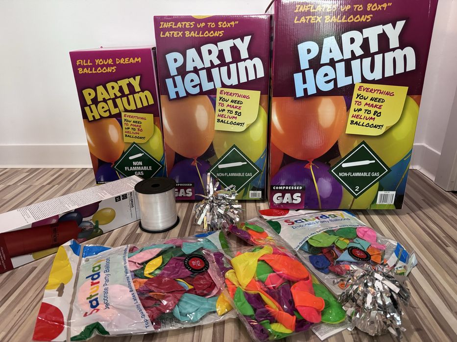 Heliu baloane la bucata sau engros diverse volume 1L/5L/7L/13.4L/22L