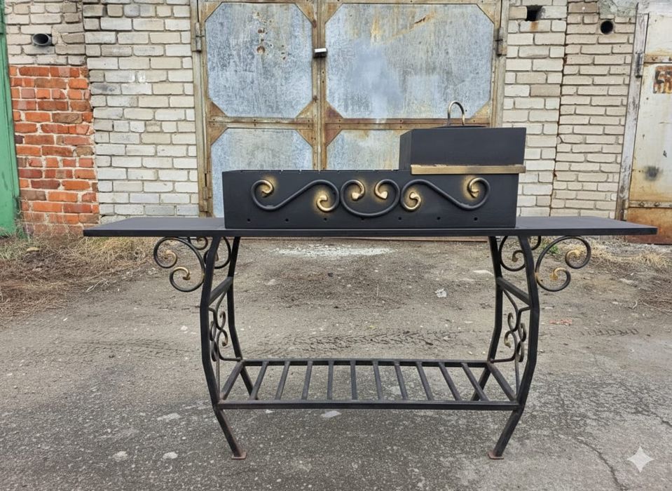 Мангал с полками