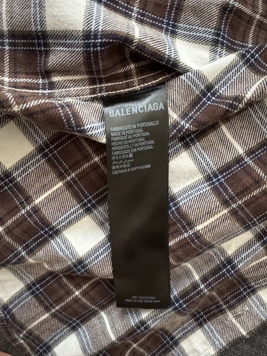 Balenciaga риза с дълъг ръкав