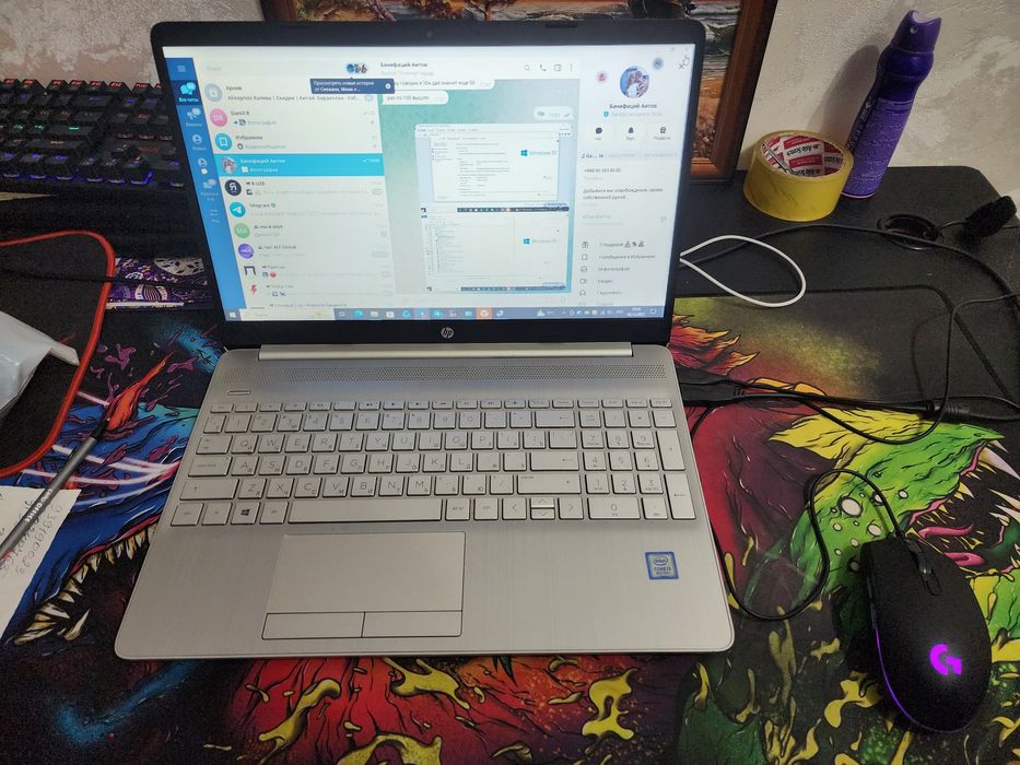 HP LAPTOP 15 дюймов, СРОЧНО, отдам дёшево читайте характеристики