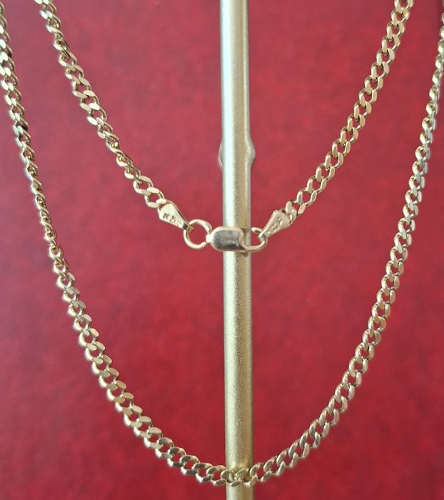 Lant Aur 14K Model Curb / Panzer • 11.92 g • 51 cm • Ca Nou, Verificabil