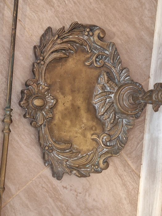 Месингов сет за камина в стил барок