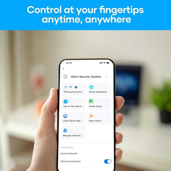AGSHOME Домашна алармена система 15 части Wifi