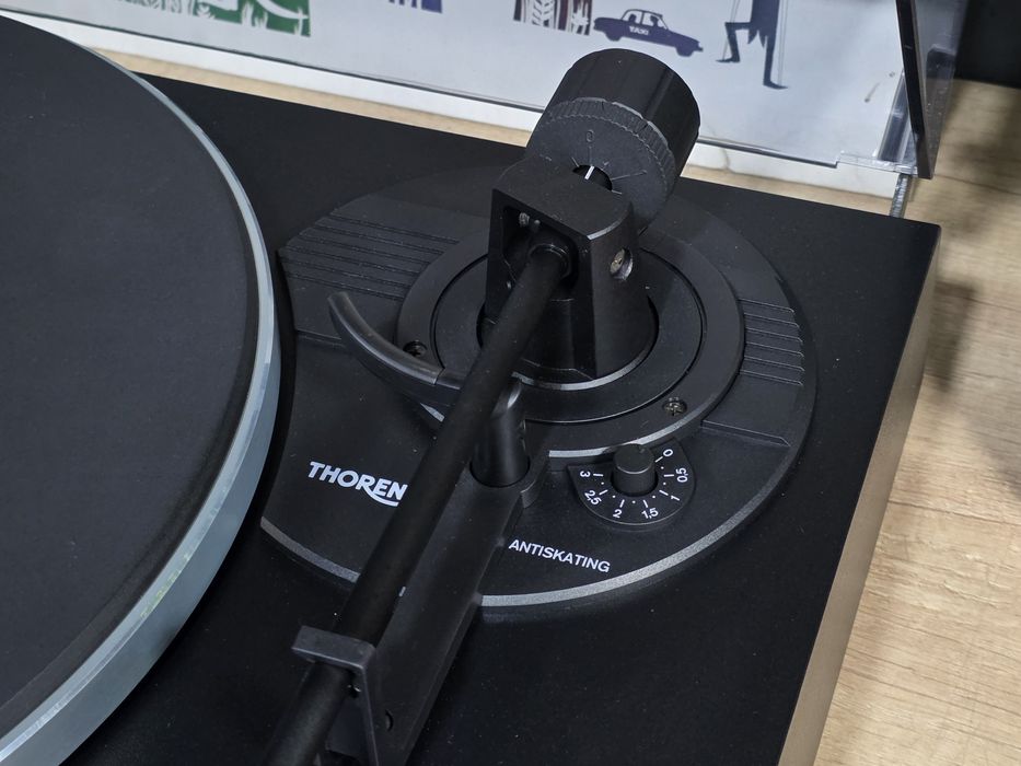 Pick-up THORENS TD-280 MKII, auto stop, retro hifi black pickup