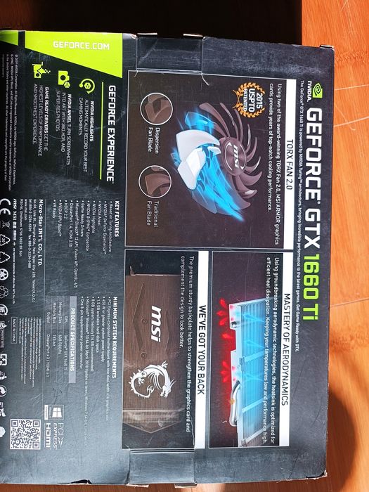 Видеокарта msi gtx 1660ti 6gb