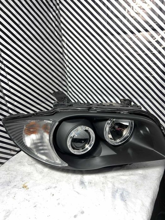 Kit Lupe BMW E86/87 Lupe Bixenon+Xenon Canbus+Angel Eyes Alb
