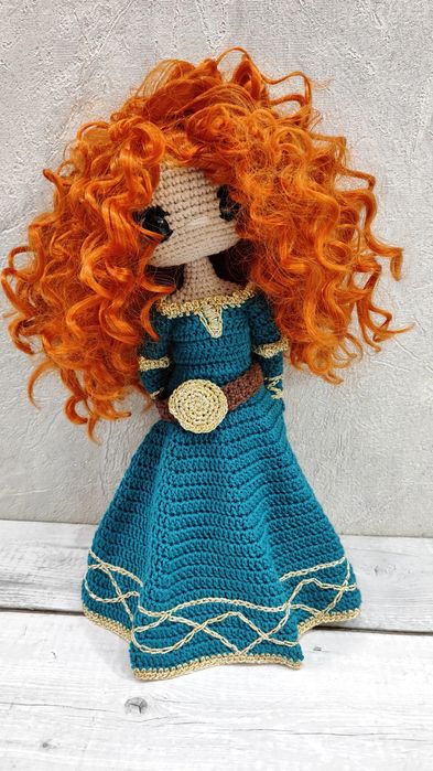 Кукла вязаная  Принцесса Мерида