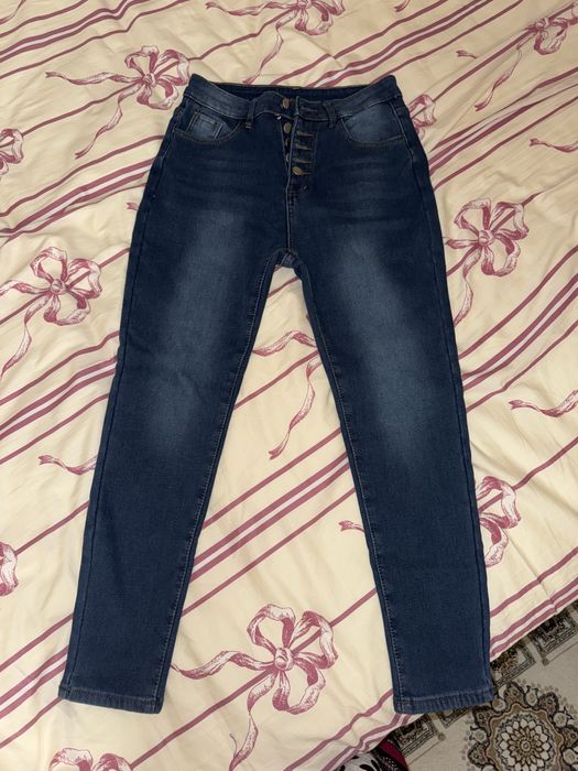 Зимние теплые джинсы с начесом