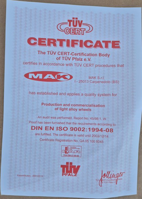 Jante MAK 8JX17, 5/139.7 ET0 (Suzuki, Nissan , Mitsubishi,Jeep,Toyota)