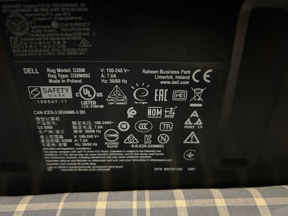 Геймърски i7 9700/RX 6700 10gb/16gb рам/Nvme 512gb/Dell G5 5090