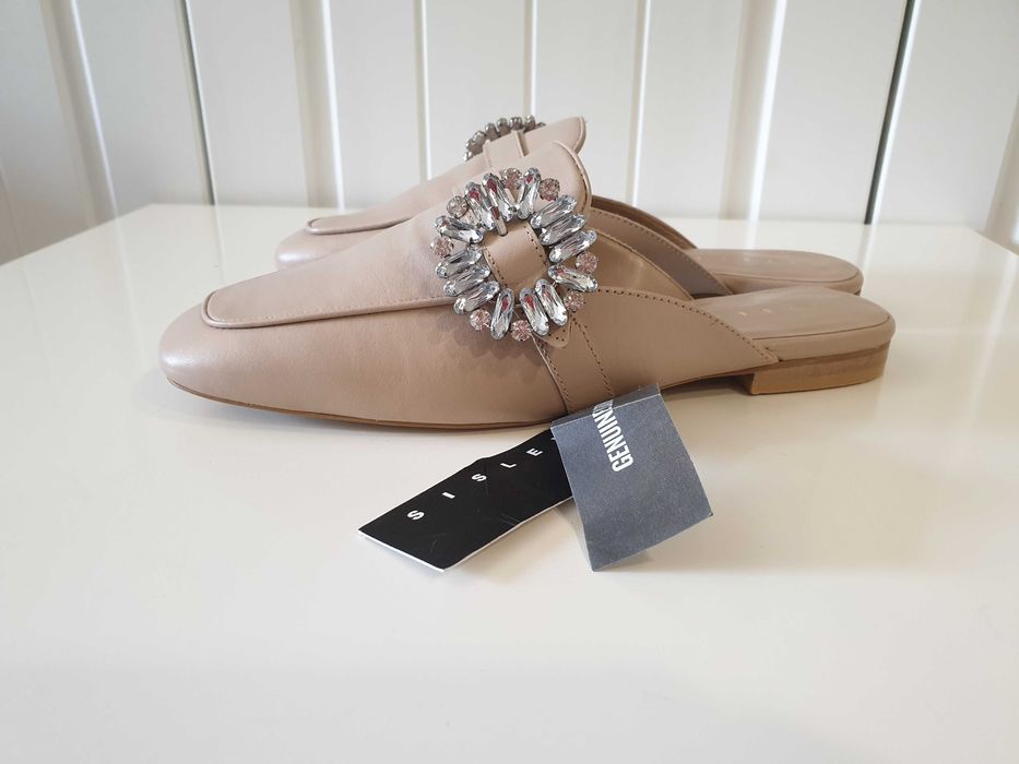 Обувки Sisley от естествена кожа