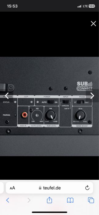 Subwoofer activ Teufel T10 germania