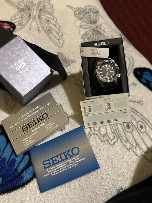 Vând ceas Seiko Nou transparent Automatic adus din Swis