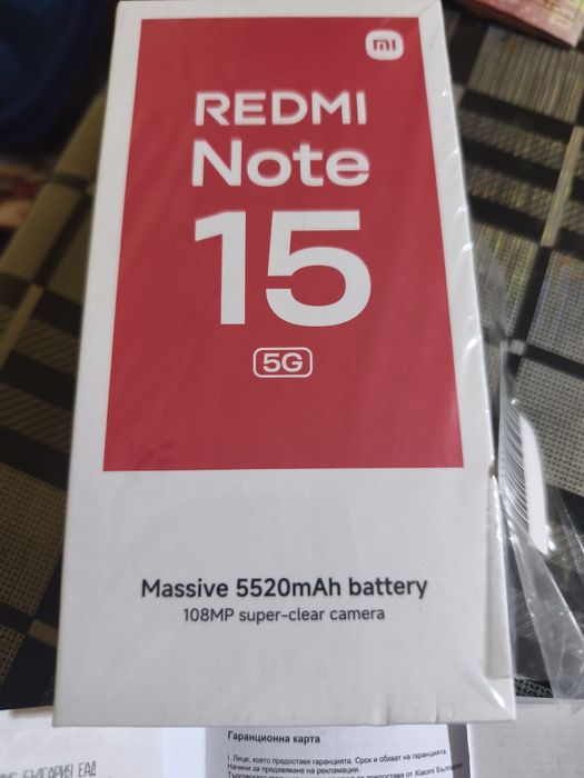 Редми Нот 15 5G Чисто нов