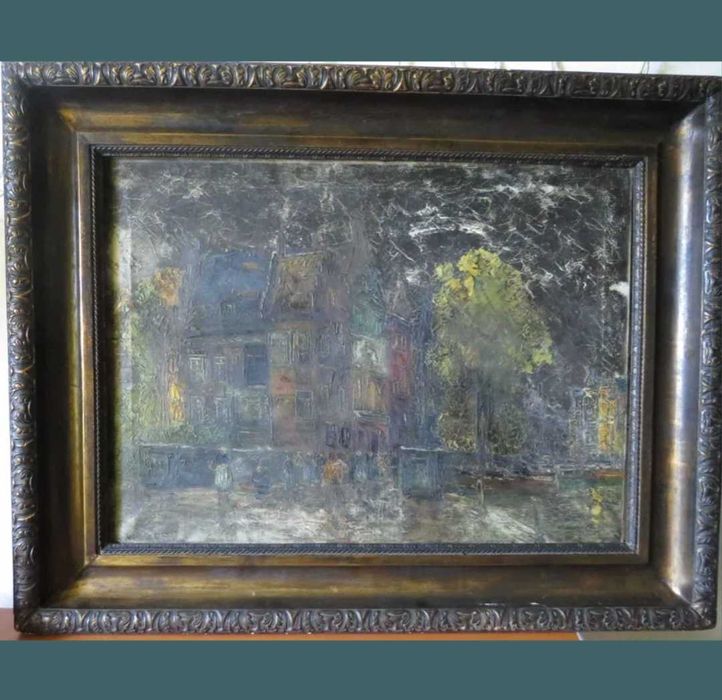 Pictura ulei pe panza semnata R.Weber 1850