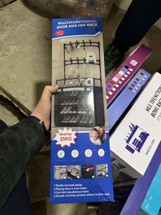 Многофункциональная вешалка-стеллаж для обуви и аксессуаров