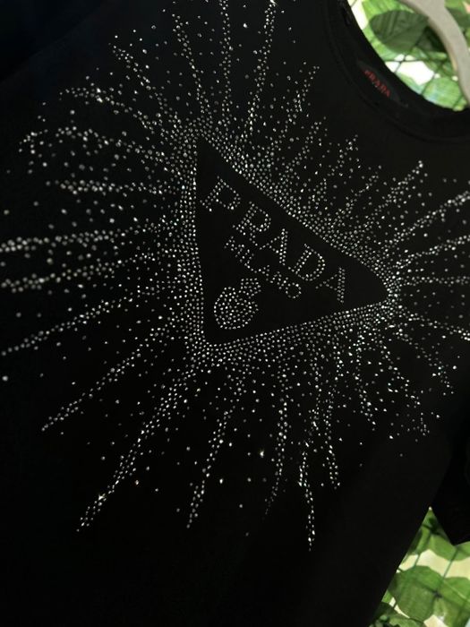 Tricou Prada Milano Premium cu Cristale s-xxl