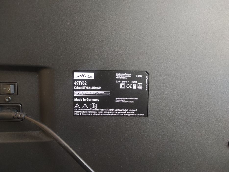 Smart tv Metz 123 cm