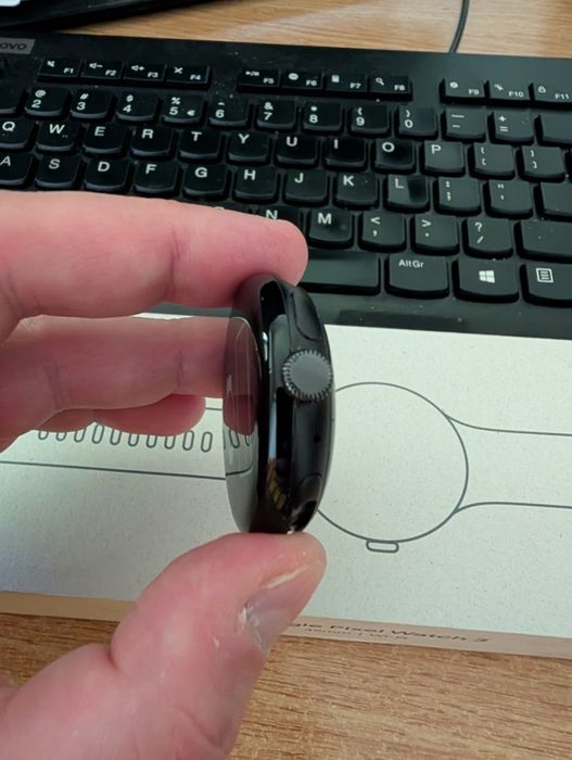 Google Pixel Watch 3 45 mm Obsidian full box impecabil