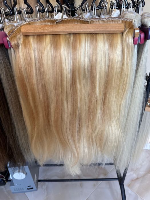 100% натурална индийска коса, 50 см, 205 грама.