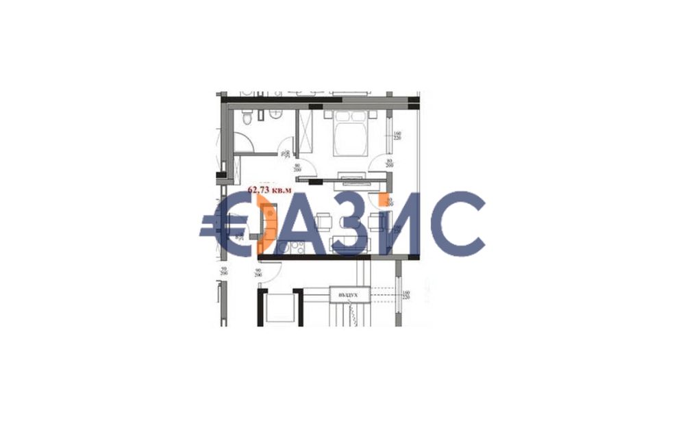 Продава се Двустаен апартамент в Свети Влас - 63 кв.м за 1165 €/кв.м - Снимка #7