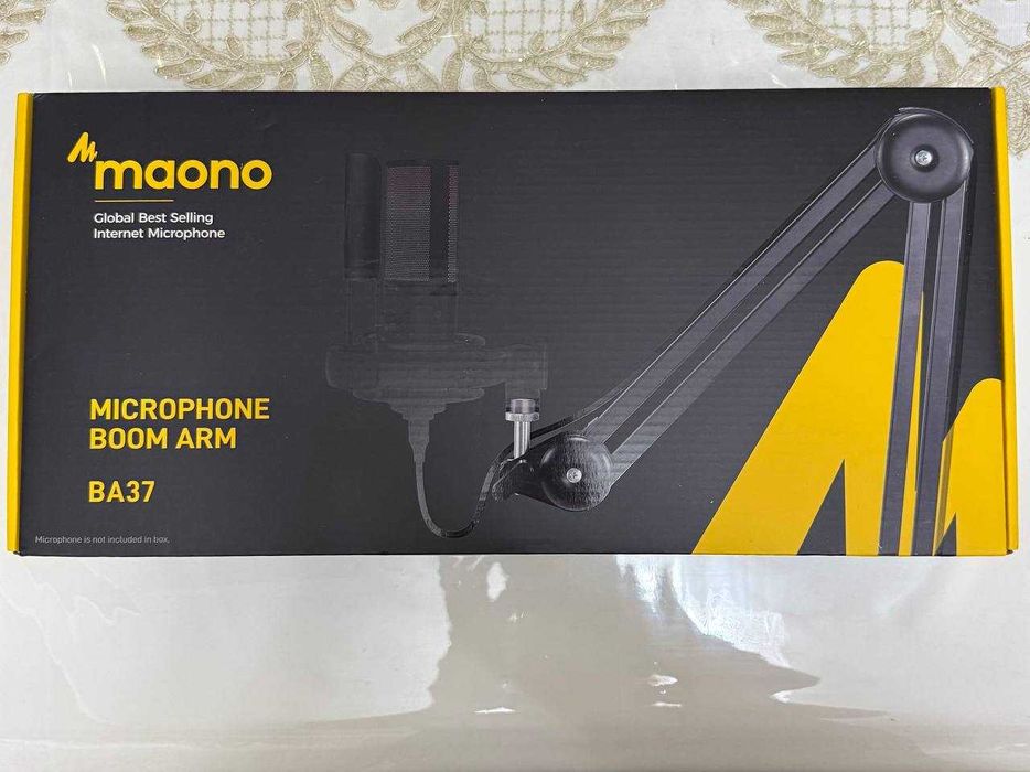 Maono PD300X черный микрофон с профессиональной студийной стойкой BA37