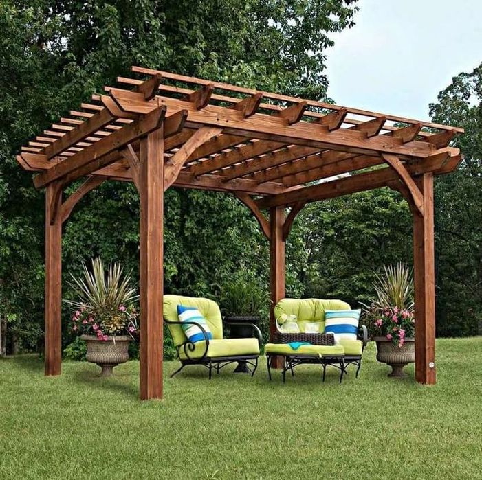 Деревянная пергола