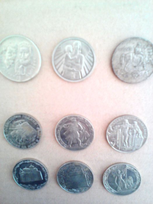 Лот плакети,пепелнuk,юбилейни монети