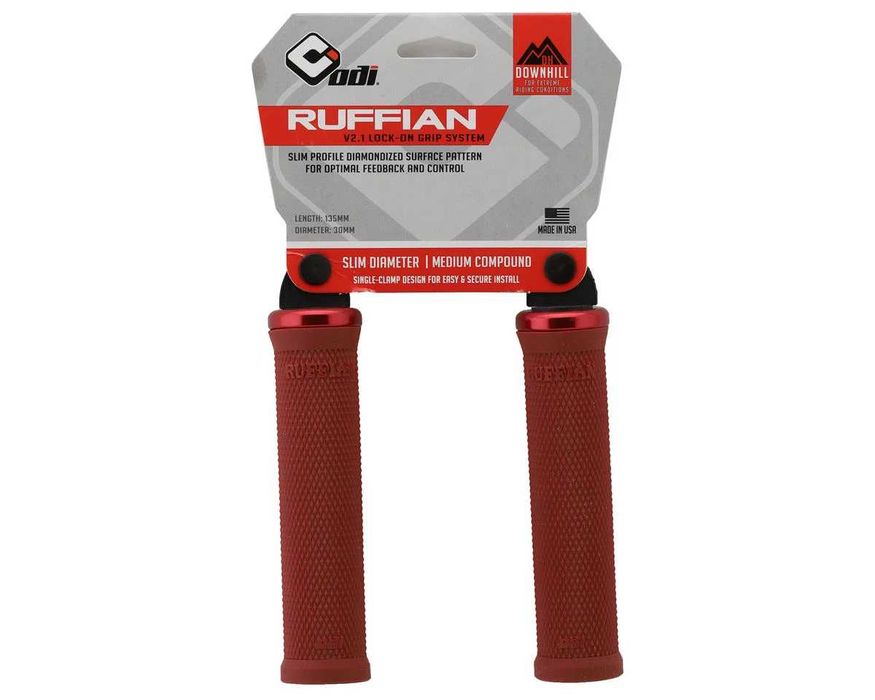 Mansoane MTB - ODI Ruffian V2.1 Lock-On grips - Rosii/visiniu - NOI!!