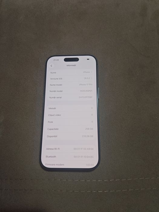 iPhone 17 Pro 256GB impecabil