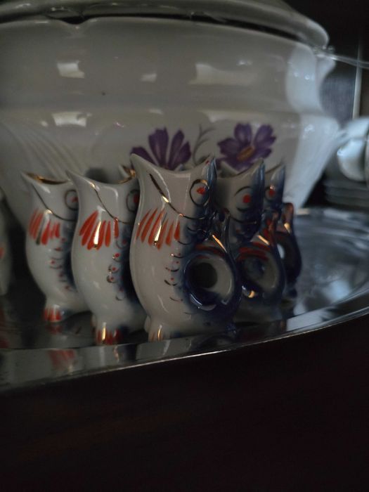 Продам винтажный сервиз "Рыбки"
