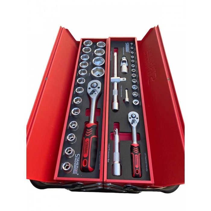 Метален куфар с инструменти 86 ЧАСТИ STAHLMAYER