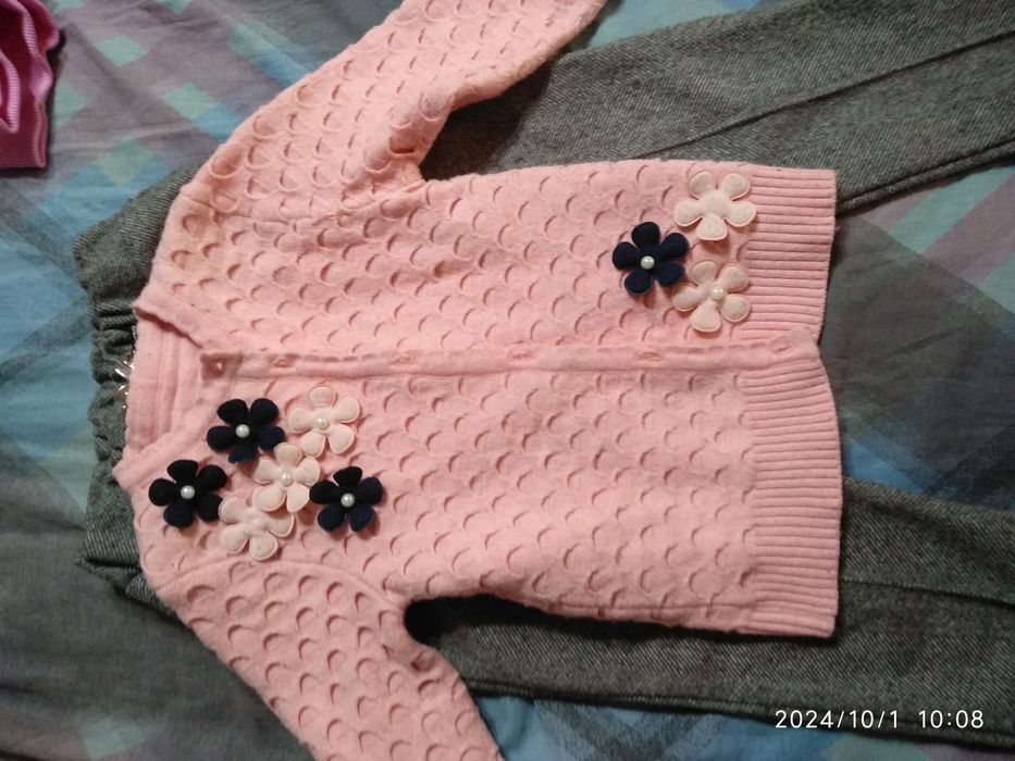 Теплые кофты для девочки