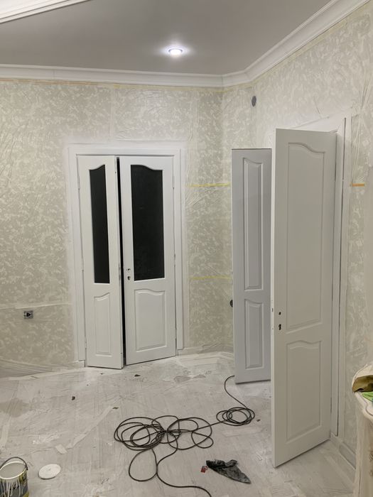 Есык бояу / покраска двери