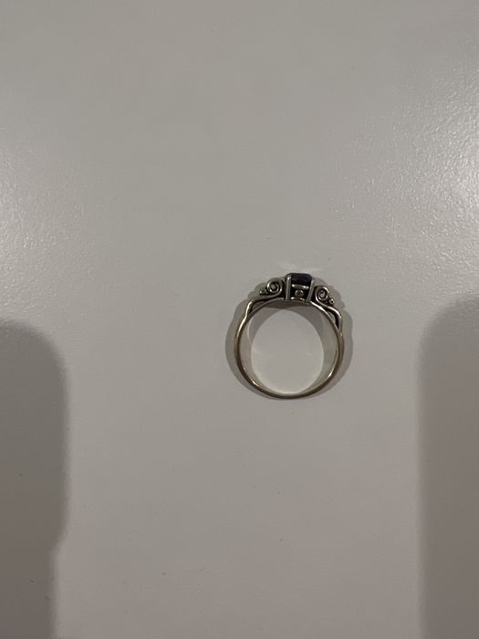 Inel logodna cu diamant natural negru marime 54