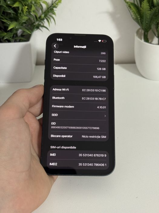 Iphone 14 128gb cutie , 78% , stare buna