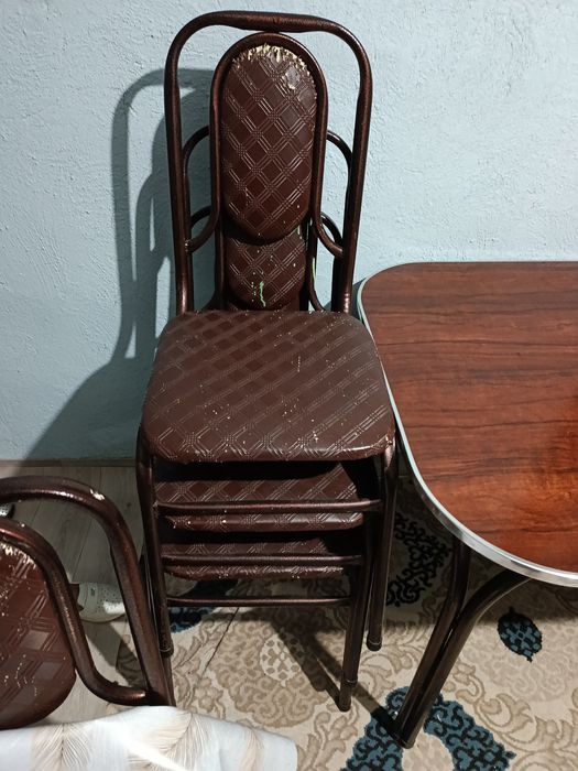 Стол стул 1 дона стол 4 дона стул стол размер 82/82