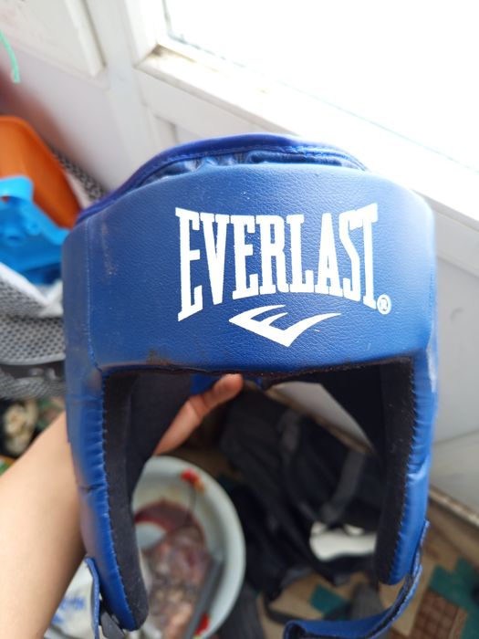шлем боксерский синий