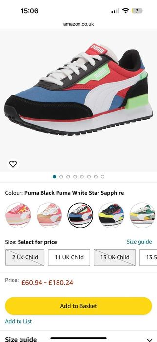 Кроссовки PUMA Future Rider Play On 38 размер