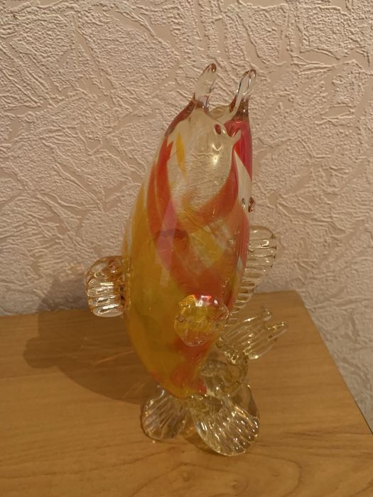 Ваза чехословатское стекло