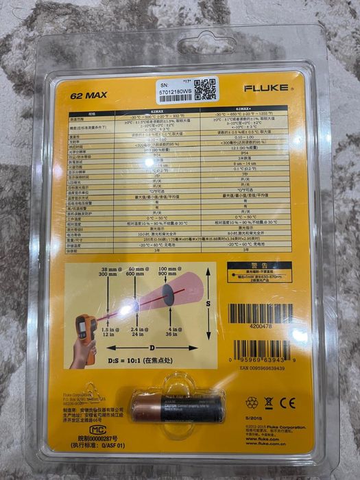 Fluke 62 max инфракрасный термометр