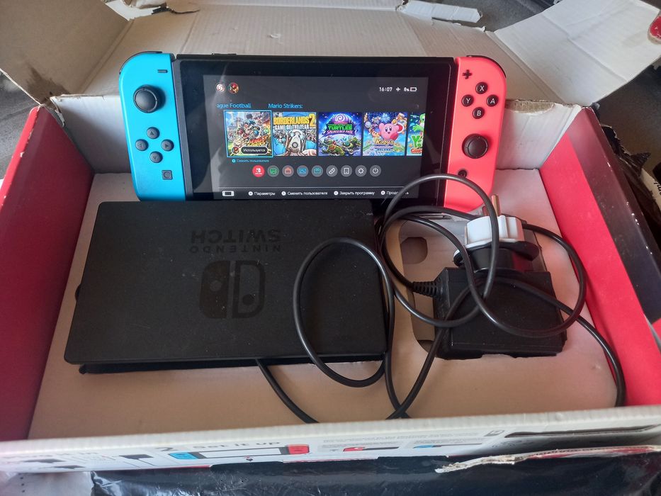 Прошитая Nintendo Switch rev2!