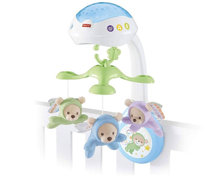 Музикална въртележка за легло Fisher Price, мечета-пеперуди
