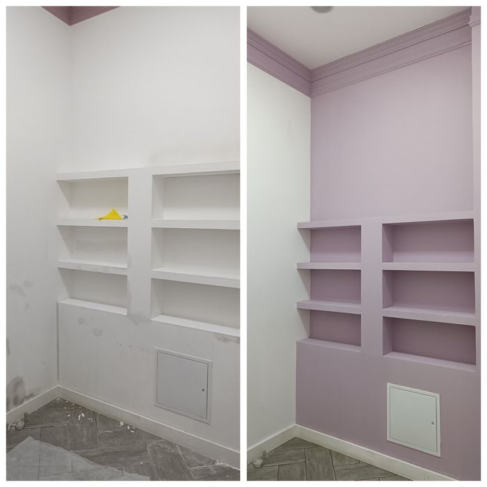 Покраска стен. Услуги маляров.