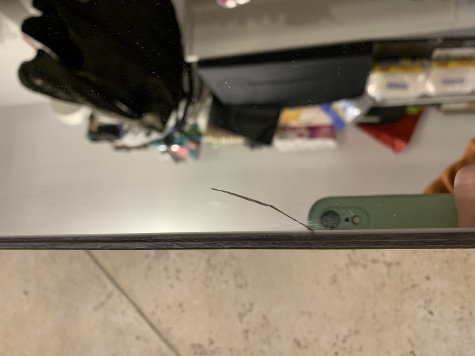 Dulap soldat baie cu oglinda lillangen ikea maro inchis ingust, BU S1