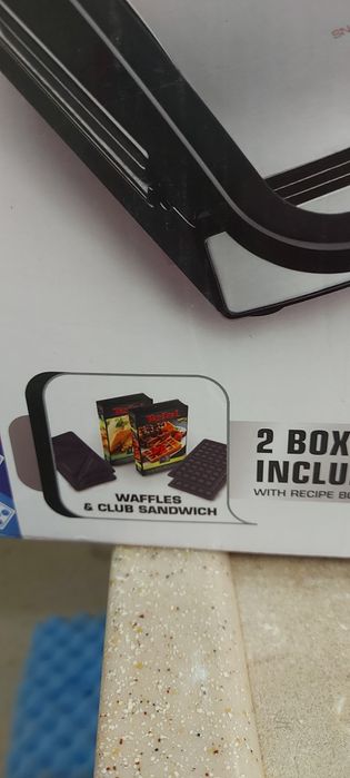 Уред за принцеси 2 в 1 TEFAL Snack Collection SW852D, инокс и черен,