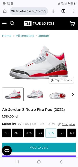 Jordan Air 3 Retro ,Nike Midas Gold Retro  Adidași Originali