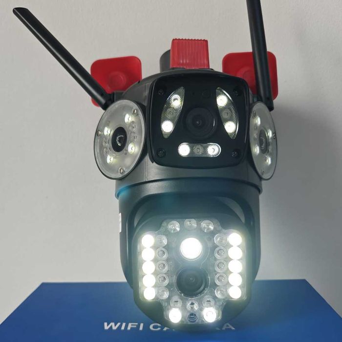 Camera supraveghere 16MP cu patru 4 lentile VIDEO WIFI  VEDERE NOCTURN