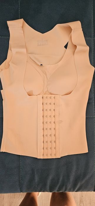 Bustiera tip corset culoare bej