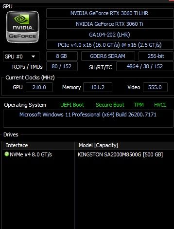 RTX 3060 Ti 8GB Palit